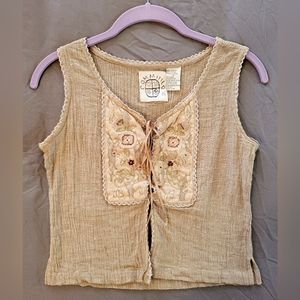 Boho Hippie Lace up Blouse